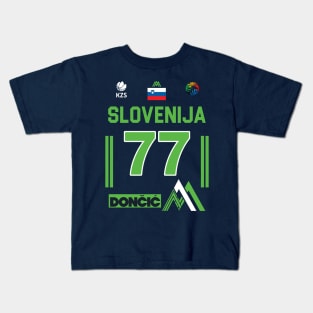 Luka Doncic Slovenija Fan Design Kids T-Shirt